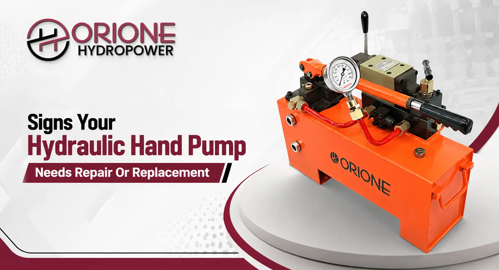 Signs Your Hydraulic Hand Pump Needs Repair or Replacement